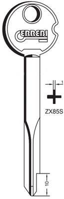 EBAUCHE DE CLE ZEISS CRUCIFORM